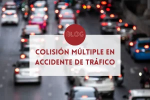 colision multiple por accidente de trafico